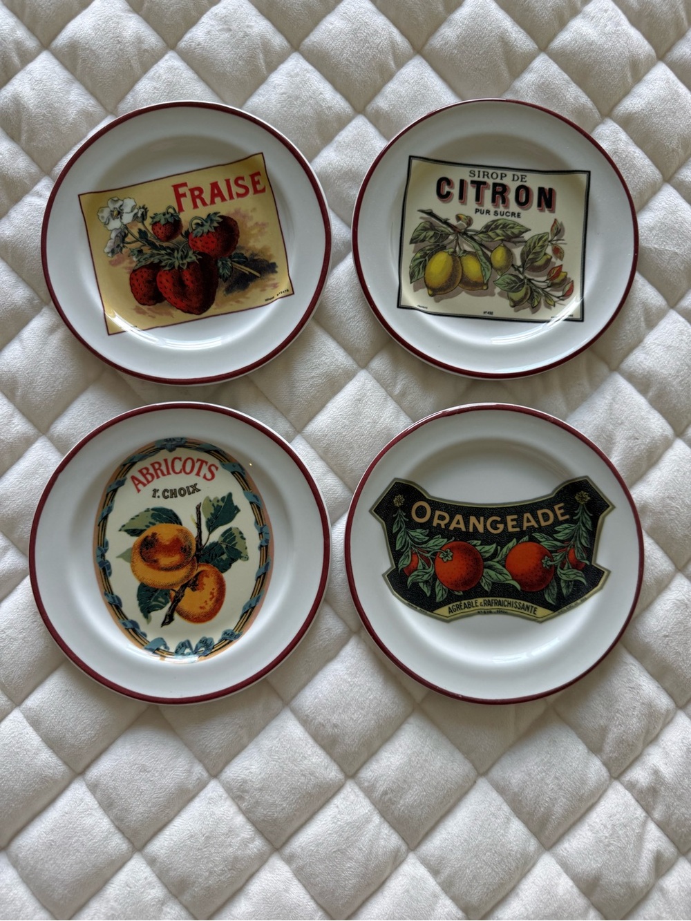 Williams Sonoma Rosanna “Harvest Market” Plates - Set of Four